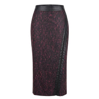 Black Wool Women Skirt