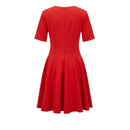 Red Poliestere Women Dress