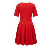 Red Poliestere Women Dress