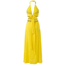 Yellow Viscose Women Dress