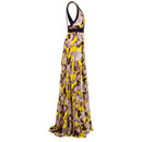 Yellow Silk Women Dress