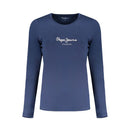 Blue Cotton Women's T-Shirt