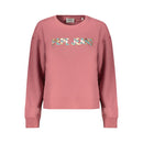 Pink Cotton Women Sweatshirt