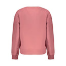 Pink Cotton Women Sweatshirt