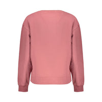 Pink Cotton Women Sweatshirt