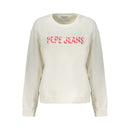 White Cotton Women's Sweatshirt