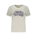 White Cotton Women's T-Shirt