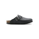Black Synthetic Mules