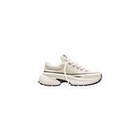 Black And White Textile Chunky Sneakers