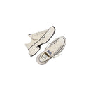 Black And White Textile Chunky Sneakers