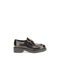 Brown Calf Leather Bos Taurus Slip-On Loafers