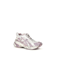 Purple Polyester Athletic Sneakers