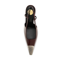 Bordeaux Calf Leather Bos Taurus High Heel Pumps