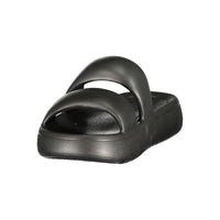 Black Polyurethane Women's Sandal