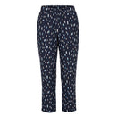 Blue Cotton Women Pants