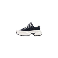 Black And White Textile Chunky Sneakers