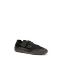 Black Nylon Low Top Sneakers