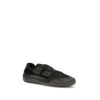 Black Nylon Low Top Sneakers