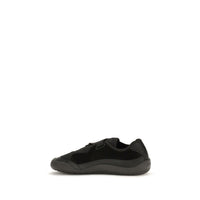 Black Nylon Low Top Sneakers