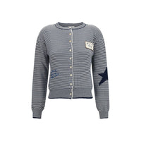 Blue Cotton Cardigan