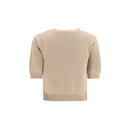 Beige Cotton Sweatshirt