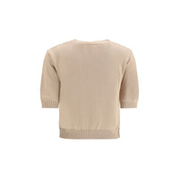 Beige Cotton Sweatshirt