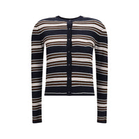 Blue Silk Cardigan