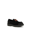 Black Suede Leather Slip-On Loafers
