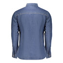 Blue Cotton Men's Shirt