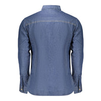 Blue Cotton Men's Shirt