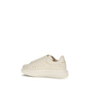 White Calf Leather Bos Taurus Chunky Sneakers