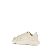 White Calf Leather Bos Taurus Chunky Sneakers