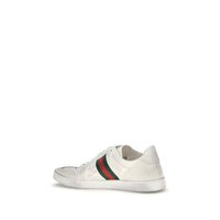 White Calf Leather Bos Taurus Low Top Sneakers