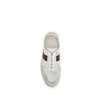 White Calf Leather Bos Taurus Low Top Sneakers