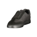Black Polyester Men's Sneaker