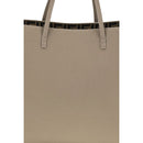 Beige Calf Leather Bos Taurus Shoulder Bag