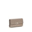 Beige Calf Leather Bos Taurus Shoulder Bag