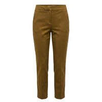 Brown Cotton Women Pants