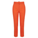 Orange Viscose Women Pants