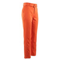 Orange Viscose Women Pants