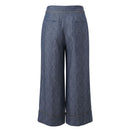 Blue Viscose Women Pants