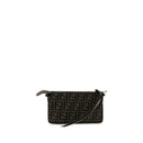 Brown Polyester Shoulder Bag