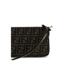 Brown Polyester Shoulder Bag