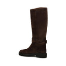 Brown Suede Leather Boots