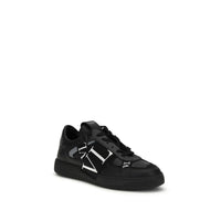 Black Calf Leather Bos Taurus Athletic Sneakers