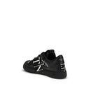 Black Calf Leather Bos Taurus Athletic Sneakers