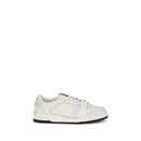 White Calf Leather Bos Taurus Athletic Sneakers