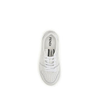 White Calf Leather Bos Taurus Athletic Sneakers
