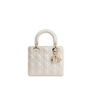 White Lamb Leather Handbag