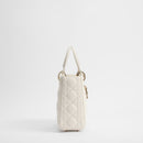 White Lamb Leather Handbag
